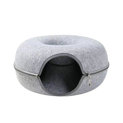 Donut Shaped Hide-N-Seek Pet Bed