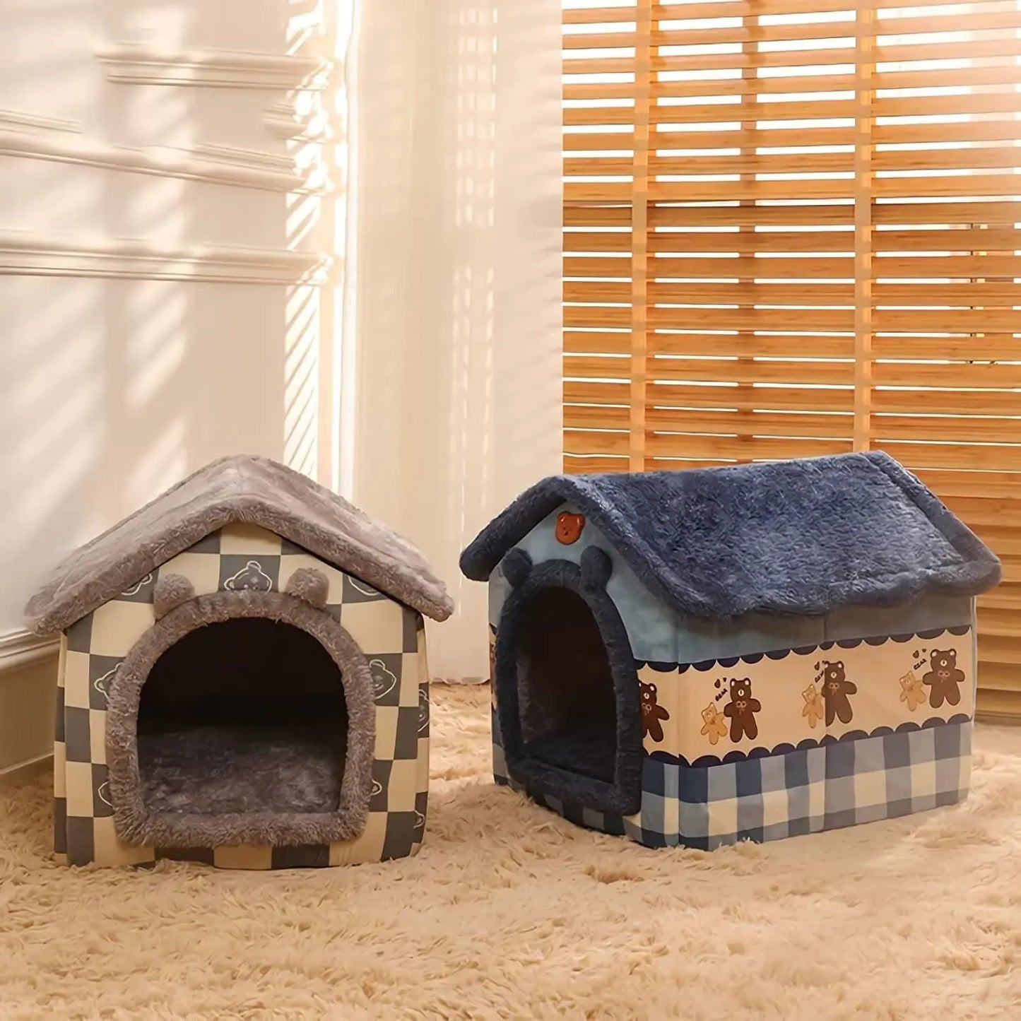 Foldable House-Shaped Pet Home